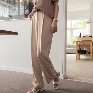 Pleated Wide-Leg Dress Pants in 3 Lengths