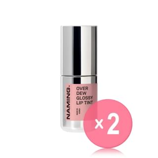 NAMING - Over Dew Glossy Lip Tint - 10 Colors 2pcs Bundle Set Blush x 2 pcs