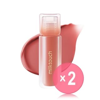 Milk Touch - Dew Stain Sheer Lip Gloss - 10 Colors 2pcs Bundle Set #01 Morning Haze x 2 pcs