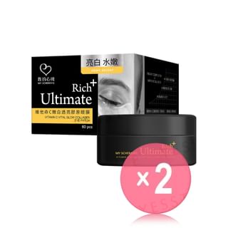 My Scheming - Rich+ Ultimate Vitamin C Vital Glow Collagen Eye Patch 2pcs Bundle Set 60 pcs x 2 pcs