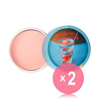 THE FACE SHOP - fmgt Pastel Cushion Blusher ACID Edition - 7 Colors 2pcs Bundle Set #06 Peach Sour x 2 pcs