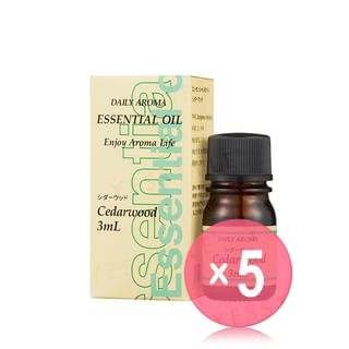 Daily Aroma Japan - Daily Aroma Essential Oil Cedarwood Mini 5pcs Bundle Set 3ml x 5 pcs