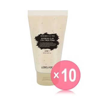 LEBELAGE - Clay 2 In 1 Pack Foam - 4 Types 10pcs Bundle Set Soybean x 10 pcs