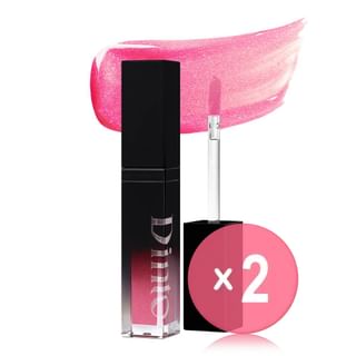 Dinto - Pearl-Kissed Plumping Lip Glacé Peter & Wendy Collection - 10 Colors 2pcs Bundle Set #123 Tick-Tock x 2 pcs