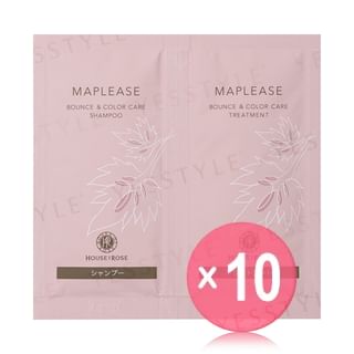 House of Rose - Maplease Bounce & Color Care Hair Shampoo & Treatment Trial Set 10pcs Bundle Set 10ml x 2 x 10 pcs