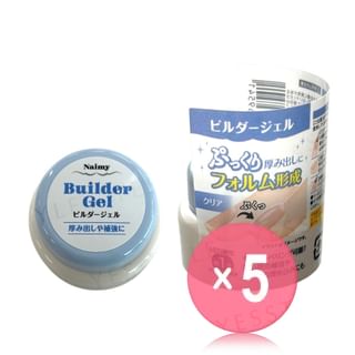 Naimy - Gel Nail Clear Builder Gel 5pcs Bundle Set 1 pc x 5 pcs