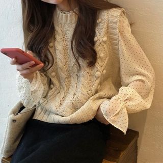 moon city cable knit cardigan