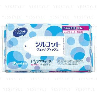 Unicharm Silkot Wet Wipe Refill 60 Pcs unicharm kopen in de aanbieding