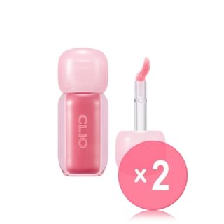 CLIO - Volumate Gloss - 10 Colors 2pcs Bundle Set #200 Bunny Pure Pink x 2 pcs