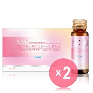 15000 Total Effect Collagen Drink 2pcs Bundle Set 30ml x 10 bottles - Apple Flavor x 2 pcs