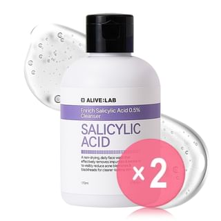 ALIVE:LAB - Enrich Salicylic Acid 0.5% Cleanser 2pcs Bundle Set 170ml x 2 pcs
