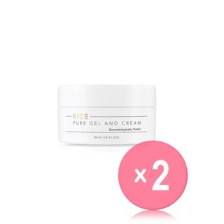 THANK YOU FARMER - Rice Pure Gel And Cream 2pcs Bundle Set 80ml x 2 pcs