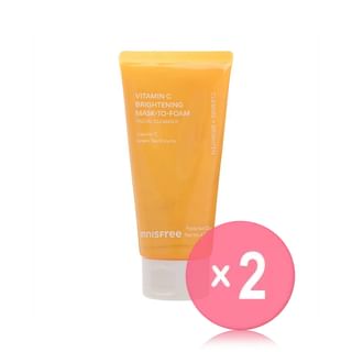 innisfree - Vitamin C Brightening Mask-To-Foam Facial Cleanser 2pcs Bundle Set 120g x 2 pcs