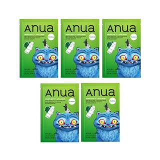 Anua - Bundle: Heartleaf 77 Soothing Mask Set Kpop Demon Hunters Collaboration 5 sheets