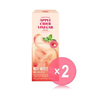 5 Zero Cleanse Apple Cider Vinegar - 3 Types 2pcs Bundle Set 2026 Version - Peach Flavor x 2 pcs