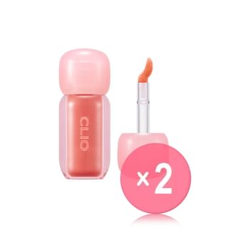 CLIO - Volumate Gloss - 10 Colors 2pcs Bundle Set #201 Honey Coating Peach x 2 pcs