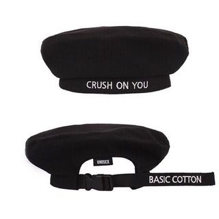 Heloi Buckled Lettering Beret heloi kopen in de aanbieding