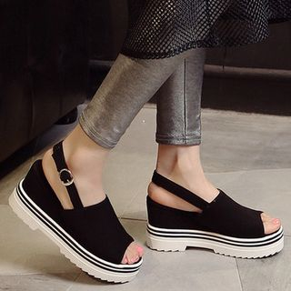 Jy Shoes Slingback Platform Wedge Sandals jy shoes kopen in de aanbieding Jy Shoes Slingback Platform Wedge Sandals jy shoes kopen in de aanbieding