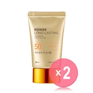 THE FACE SHOP - Power Long-Lasting Sun Cream 2pcs Bundle Set 50ml x 2 pcs