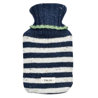 TALVI Knit Strips Hot Water Bottle 0.5L Navy 1 pc