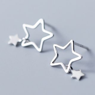 A Roch 925 Sterling Silver Wirework Star Stud Earrings a roch kopen in de aanbieding
