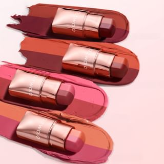O.TWO.O - Haute Dual Color Silky-Soft Lip & Cheek Stick #04 Purple Brown