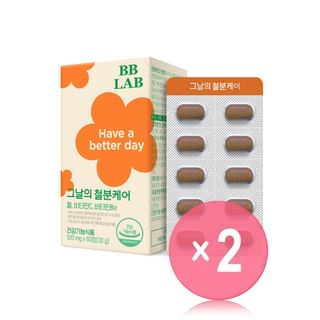 BB LAB Iron Care For the Period 2pcs Bundle Set 500mg x 60 tablets x 2 pcs