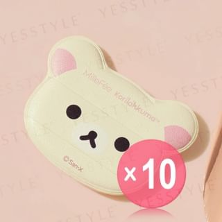 MilleFee - San-X Rilakkuma Korilakkuma Silky Fit Puff 10pcs Bundle Set 2 pcs x 10 pcs