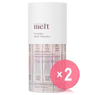 Kao - Melt Creamy Melt Powder Shampoo 2pcs Bundle Set 1g x 10 x 2 pcs