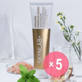 Skynlab - Organic Premium Herbs Toothpaste 5pcs Bundle Set 100g x 5 pcs