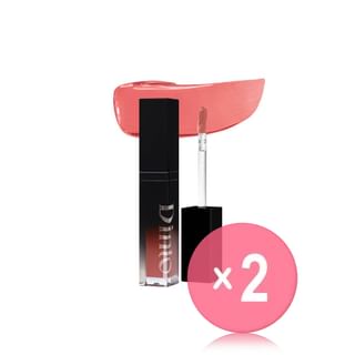 Dinto - Deep-Kissed Plumping Lip Enamel Peter & Wendy Collection - 8 Colors 2pcs Bundle Set #157 Lovesick Bell x 2 pcs