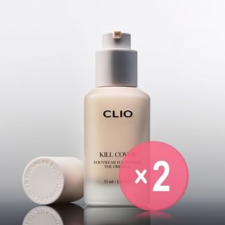 CLIO - Kill Cover Founwear Foundation The Original - 5 Colors 2pcs Bundle Set #21N Linen x 2 pcs