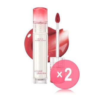 CLIO - Crystal Glam Tint - 12 Colors 2pcs Bundle Set #01 Vintage Apple x 2 pcs