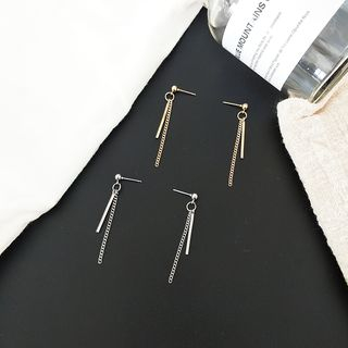 Scoria Bar Fringe Drop Earrings scoria kopen in de aanbieding