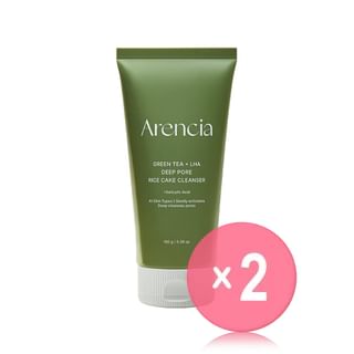 Arencia - Green Tea + LHA Deep Pore Rice Cake Cleanser 2pcs Bundle Set 150g x 2 pcs