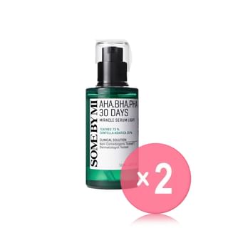 SOME BY MI - AHA, BHA, PHA 30 Days Miracle Serum Light 2pcs Bundle Set 2024 Version - 50ml x 2 pcs