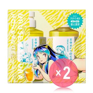BOTTLE WORKS - Urusei Yatsura Honeyque Deep Repair Hair Shampoo & Treatment Set 2pcs Bundle Set 1 set x 2 pcs