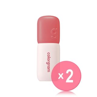 colorgram - Nude Blur Tint - 18 Colors 2pcs Bundle Set 2026 Version - #05 Vintage Red x 2 pcs