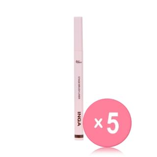 INGA - Stage Brush Liner - 2 Colors 5pcs Bundle Set Deep Brown x 5 pcs
