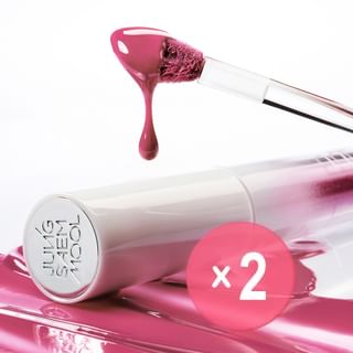JUNG SAEM MOOL - Lip-Pression Glowy Tint - 10 Colors 2pcs Bundle Set Red Brix x 2 pcs