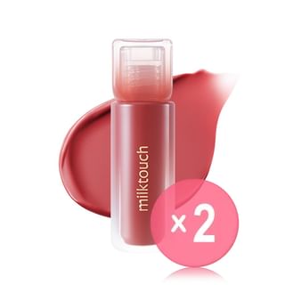 Milk Touch - Dew Stain Sheer Lip Gloss - 10 Colors 2pcs Bundle Set #06 Rose Demure x 2 pcs