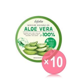 esfolio - Moisture Soothing Gel Aloe Vera 100% 300ml 10pcs Bundle Set 300ml x 10 pcs