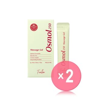 Foellie - Osmol 250 Massage Gel Stick Pouch 2pcs Bundle Set 4g x 10 pcs x 2 pcs