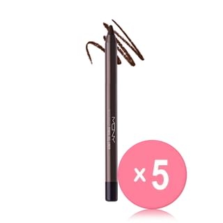 MQNY - The Big Waterproof Pencil Gel Liner - 10 Colors 5pcs Bundle Set #02 Espresso Latte x 5 pcs