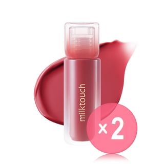 Milk Touch - Dew Stain Sheer Lip Gloss - 10 Colors 2pcs Bundle Set #07 Mauve Shower x 2 pcs