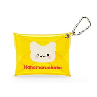 Hanamaruobake (Marumaru) Multi Purpose Clear Pouch with Carabiner 10x1.5x8cm