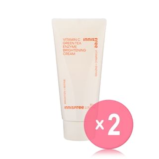 innisfree - Vitamin C Green Tea Enzyme Brightening Cream Jumbo 2pcs Bundle Set 80ml x 2 pcs