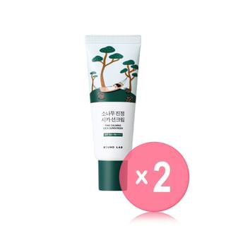 ROUND LAB - Pine Calming Cica Sunscreen 2pcs Bundle Set 40ml x 2 pcs