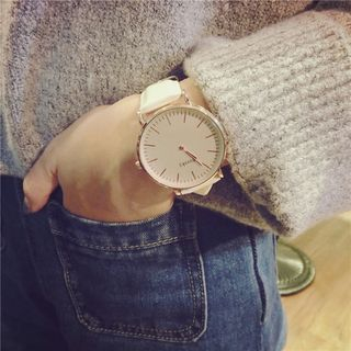 Inshop Watches Faux Leather Strap Watch inshop watches kopen in de aanbieding Inshop Watches Faux Leather Strap Watch inshop watches kopen in de aanbieding
