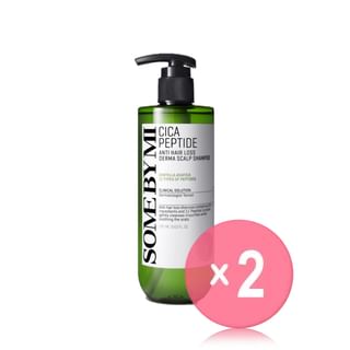 SOME BY MI - Cica Peptide Anti Hair Loss Derma Scalp Shampoo 2pcs Bundle Set 2024 Version - 285ml x 2 pcs